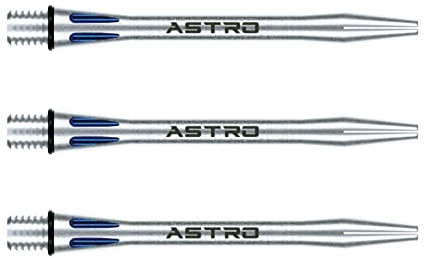 WINMAU Astro Aluminium Blau Mittel Dartschäfte (Schäfte) – 1 Set pro Packung (insgesamt 3 Schäfte)