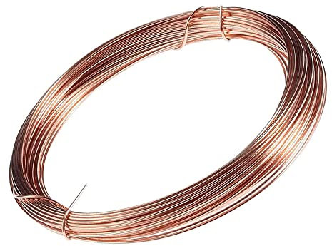 LSCAILIAO Kupferdraht ohne Lack unbeschichteter Cu-Basteldraht1 Meter,Diameter 3.5mm