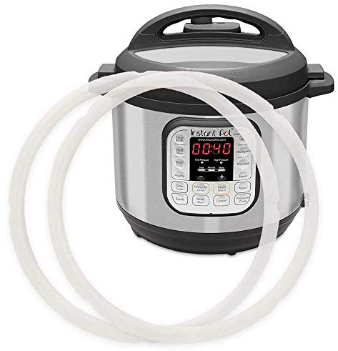 COSCOD - Anillos de Sellado de Silicona de Grado Alimenticio para Olla a Presión Instant Pot de 8 Cuartos (Duo, Lux, Duo Plus, Ultra, Viva), 2 Unidades
