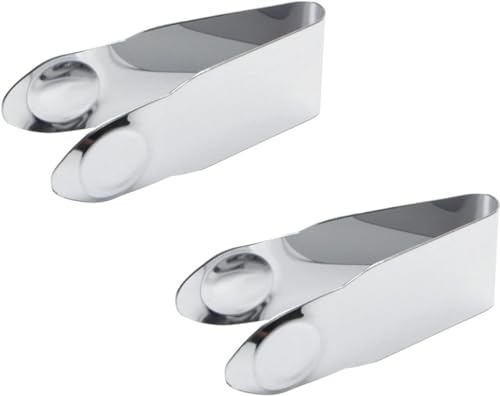 2PCS Silver Stainless Steel Strawberry Huller Fruit Stem Remover Home Kitchen Tools for Cherry Tomato, Silver, 3.35 x 1.46 x 1.3 inches, Fruit and Vegetable Corers