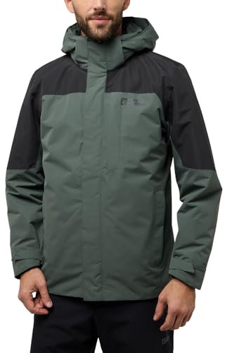 Jack Wolfskin Herren Romberg 3in1 Jkt M, Slate Green, XL EU