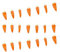 Amscan 9913401 - Easter Party Paper Carrots Garland Bunting Decoration - 1.6m