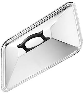 Alipis Protector Salpicaduras Acero Inoxidable Tapa Cuadrada Resistente Calor Para Cocina Hogar Restaurante Con Mango Ergonómico Bloqueo Aceite Caliente