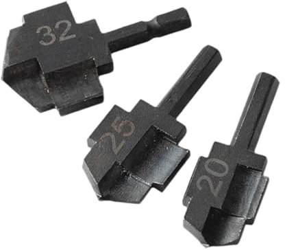 Sharplace 3x Ppr Hebe Stufenbohrer Reibahle Bohrer Metall Praktischer Ersatz für Klempner Wasserrohr Puncher Bohrer 20 25 32mm