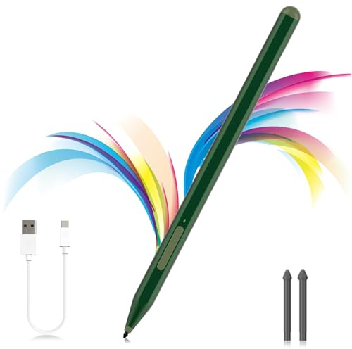 Milikilo Eingabestift für Microsoft Surface Pro 12/11/10/9/8/X/7+/6/5/4,Surface Go 4/3/2/1,Surface Laptop 1-5/Studio/Book 3/2/1 mit Radiergummi-Seitentaste,Handflächenablehnung,1024 Druckstufen