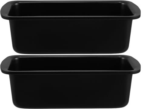 QianShi 2 moldes para pan de acero inoxidable para hornear pan o mousse para hacer tostadas y pasteles rectangulares