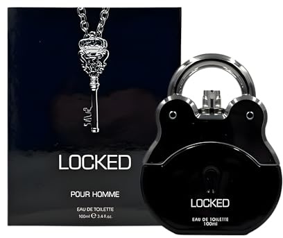 Locked Eau de Toilette for Men 100ml: Woody Aromatic Fragrance Inspired by A.&F. Fierce, Long Lasting Perfume for Men, Fresh Masculine Scent, Designer Mens Fragrance Gift for Him