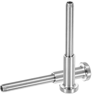sourcing map Lot de 5 rails de câble invisibles de 0,3 cm, récepteur invisible en acier inoxydable 316 et tendeur de sertissage pour garde-corps de terrasse, escaliers, poteau en bois et métal