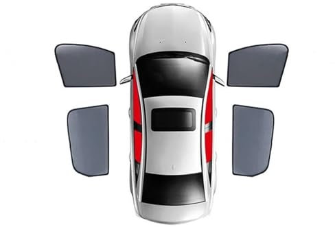 SQIFBA Pare-Soleil Vitre VoitureR-Line pour Mitsubishi pour Lancer-Ex Et pour Lancer Ex 2007-2017 Rideau De Fenêtre De Voiture Pare-Soleil Magnétique(4PCS)