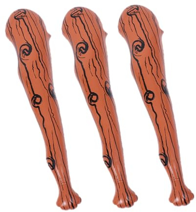 FUNNETOYU 3 Stück Teiliges Aufblasbares Baseballschläger PVC Holzoptik Wiederverwendbar Party Cheer Stick für Sportveranstaltungen Draußen
