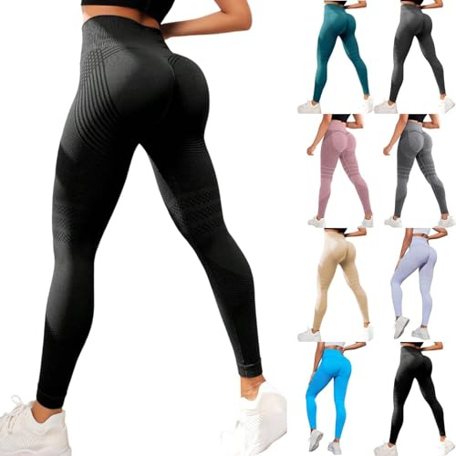 Leggings 3D Anti Cellulite, Legging Anti-Cellulite à Compression - Minceur Taille Haute sans Couture Yoga Fitness Sport Pantalon