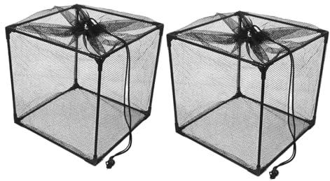 TOYANDONA Lot De 2 Sacs Filtrants pour Étang Équipement De Filtration pour Étang Filtre pour Pompe D'Étang Couvercle De Filtre De Piscine en Maille Support De Cube D'Étang