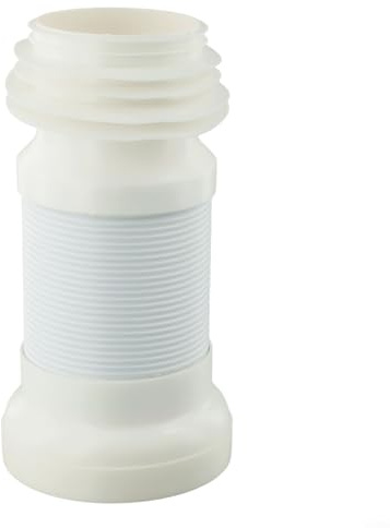 Tubo flessibile di scarico del WC regolabile in PVC bianco connettore 250 mm-500 mm per impianti idraulici domestici, collega saldamente la pentola del WC al tubo del suolo nel bagno aggiornamenti