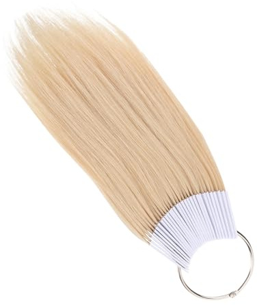 WEKADRIN 30 Stück Teiliges Echthaar Farbproben Strähnen Farbsamples für Salon Haarfärbung Testen Wiederverwendbar Natürliches Haar Styling Übung