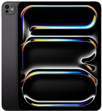 Apple iPad Pro de 13″ (M5): Pantalla Ultra Retina XDR, cámara Frontal de 12 Mpx en Horizontal y cámara Trasera de 12 Mpx, Wi-Fi y Redes 5G, 256 GB, autonomía para un día Entero — Negro Espacial
