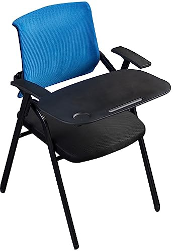 Sedia pieghevole portatile con tavolo da scrittura extra large – comoda sedia da ufficio per allenamento workshop ed eventi – ge 49 x 57 x 86 cm perfetta per attività di gruppo
