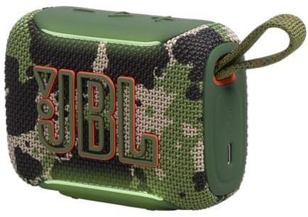 JBL GO 5 ultraportabel Bluetooth-högtalare med stort JBL Pro-ljud och Punchy Bass, AirTouch-parning, vattentät design och 10-timmars speltid, trupp