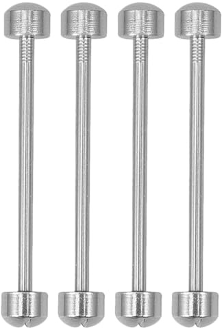 DOITOOL Varillas de Conexión de Tornillo para Correa de Reloj de Acero, Diámetro Interior 20 Mm, 4 Piezas, Pasadores de Tubo para Reparación de Correas, Accesorios para Relojeros, Kit