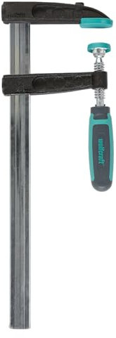 wolfcraft 3611000 - Serre-joint à Vis SZ 80-300 mm - Saillie 80 mm - Ouverture 300 mm - Force de Serrage 240 kg