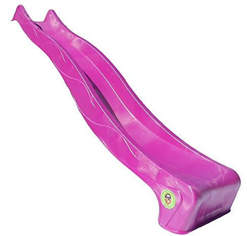 Gartenpirat Wellenrutsche 290 cm Violett mit Wasseranschluss für Podest 150 cm (+/-5 cm) Anbaurutsche inkl. Montageschrauben Gartenrutsche für Spielturm Schaukel Stelzhaus