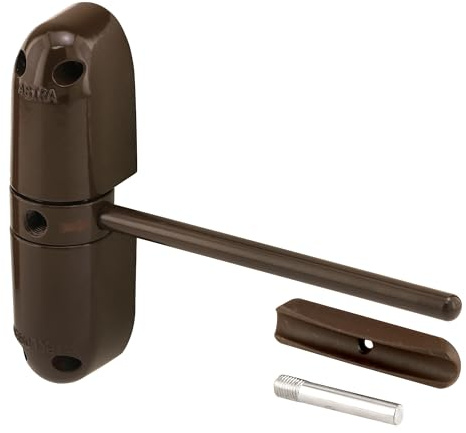 Prime-Line KC17HD Safety Spring Door Closer – Easy to Install to Convert Hinged Doors to Self-Closing – Diecast Construction, 4-1/4 In. Brown, Non-Handed (Single Pack)