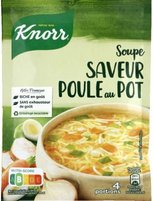 Knorr Soupe Poule Au Pot Aux Petits Légumes 72g Pour 4 Personnes