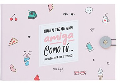 Mr. Wonderful Álbum de Fotos Amiga como tú… ¡no Necesita Otro Tesoro, Papel, Multicolor, 23 x 15 x 3,5 cm