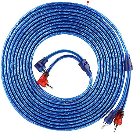 Reminnbor Câble o 5 Mètres AUTO Voiture Bleu Transparent Câble d'interconnexion o Ultra Flexible