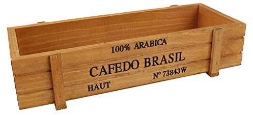 Biitfuu Sukkulenten Pflanzgefäß Holz Blume Kräutertopf Hausgarten Blume Dekorative Container Aufbewahrungsbox Indoor Outdoor
