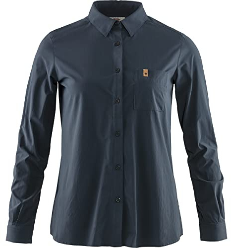 FJÄLLRÄVEN dam Övik Lite Shirt Ls W undertröja, marinblå, XL
