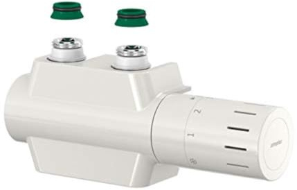 Simplex Ventil-Armaturen Set Multiblock Universal - Eck- und Durchgangsform (Weiß) - F12160: Effiziente Heizungsregelung und einfache Montage.