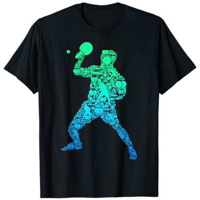 Tischtennis Ping Pong Jungen Kinder Männer T-Shirt