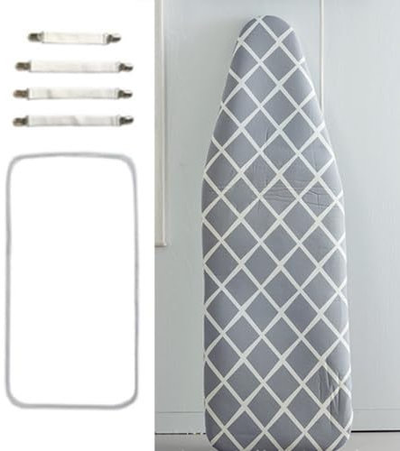 NILZA Funda Tabla De Planchar para Plancha De Vapor 147×48 Cm, Funda De Tabla De Planchar Banda Elástica Funda De Planchar, Funda Tabla Planchar, Resistencia Al Calor (Size : Checkered)