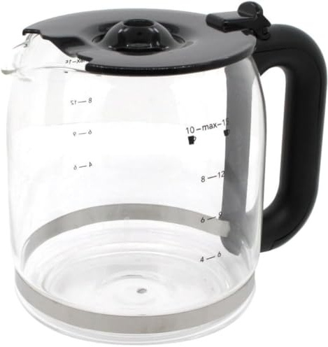 UTIZ Glass Carafe 213070-56 for Russeell Hoobbs 20130-56 20131-56 20132-56 20133-56 20134-56 20150-56 20180-56 20680-56 20681-56 20682-56 20684-56 - Coffee Maker