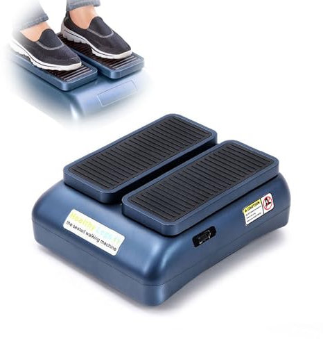 Mini-Stepper für Übungen, Bein- und Unterkörper-Trainingsgerät mit 2 Geschwindigkeitseinstellungen, elektrisches Laufgerät zur Verbesserung der Durchblutung und Mobilität