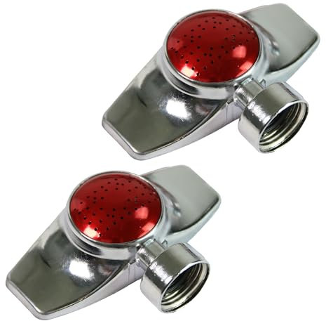 Chapin Rectangular Pattern Spot Sprinkler 2 Pack, 360 Coverage, Up to 30-Feet, Red