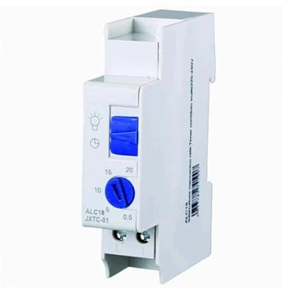 ETTROIT - INTERRUTTORE TEMPORIZZATORE LUCI SCALE ELETTRONICO 1M MONTAGGIO SU BARRA DIN 16A