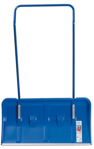 Pala da neve 80 cm | Pala da neve con manico ergonomico e bordo in alluminio per una facile guida | Spazzaneve con struttura robusta per una rimozione efficiente della neve su strade e piazze | Blu