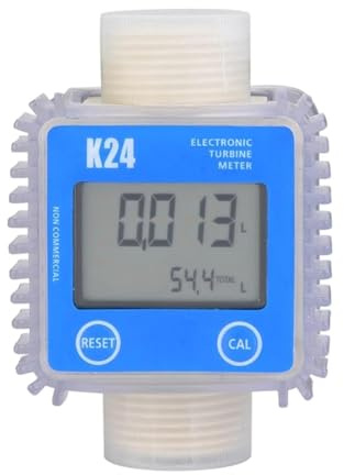 Wasserzähler, K24 Digital LCD Kraftstoff Flow Tester Meter For Chemikalien Wasser Meer Flüssigkeit Flow Meter Mess Werkzeu Drop Verschiffen