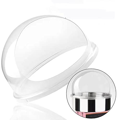 Cotton Candy Machine Cover 20.5 Inch Bubble Shield for Cotton Candy Maker Dust and Floss Protection Prevent Candy from Flying Out Plastic Design