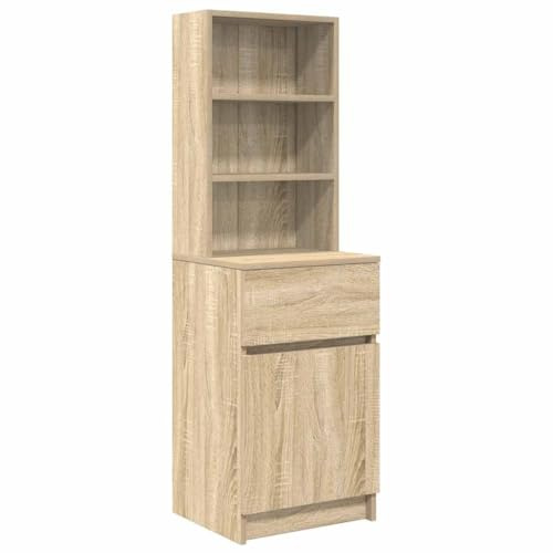 vidaXL Nachttisch Sonoma-Eiche 39x35x125 cm Holzwerkstoff