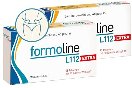 formoline L112 EXTRA Medizinprodukt zur Gewichtskontrolle 48+16 Tabletten | Unterstützt Gewichtsmanagement mit Wirk-Ballaststoff L112 auf natürlicher Basis. Klinisch belegt, in Deutschland entwickelt.
