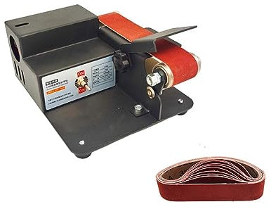 Mini ponceuse à bande électrique bricolage polissage rectifieuse aiguiseur de couteau meuleuse multifonctionnelle Cutter bords aiguiseur - Broyeur fin(Generation 2)