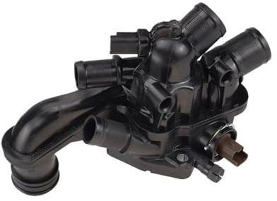 RMXGZQ Termostato Motore Flangia Acqua Compatibile con Scatola di Ricambio 308 508 2008 3008 1336Z6 1336Z6 11537534521 9808646980 e Modelli Simili(Thermostat)