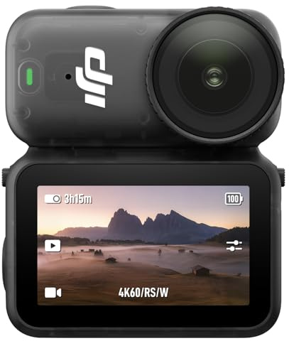 DJI Osmo Nano Standard Combo (64GB) - Small 4K/60fps Vlogging Camera with a 1/1.3″ Sensor, 143° Wide FOV Video, 200-Min Recording, Swift Content Transfer, Magnetic POV Cam 4K for Sports, Vlog