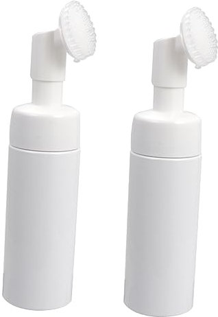 Bottiglia per Cosmetici Testina a Pennello 150ml Pet Bianca