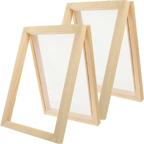 Gadpiparty 10-teiliges A5-Set zum Basteln von Holzpapier – DIY-bastelform Und -Rahmen zum Recyceln für Kinder, Klassenzimmer, Kunstprojekte zu Hause – Inklusive Bildschirme (148 X 210 Mm)