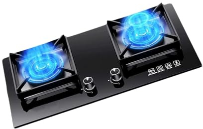 Gas Cookers,Flame Failure Device On Each Burner,5.0KW Rated Power,2 Burners Hob,for Student Accommodation Caravan Offices(NG)