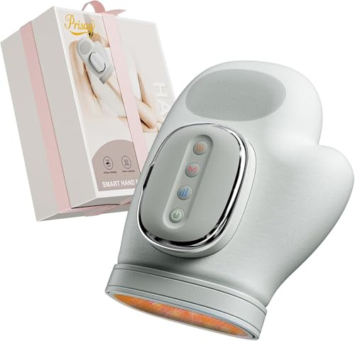 Cordless Hand Massager, Hand Massager for Arthritis, Hands Massager with Heat and Compression, 5 Intensity & 3 Heat Settings, Xmas Gift for Women Men, Office