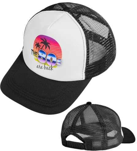 W WIDMANN MILANO Party Fashion – Basecap 80-tals huvudbonad, karneval, temafest